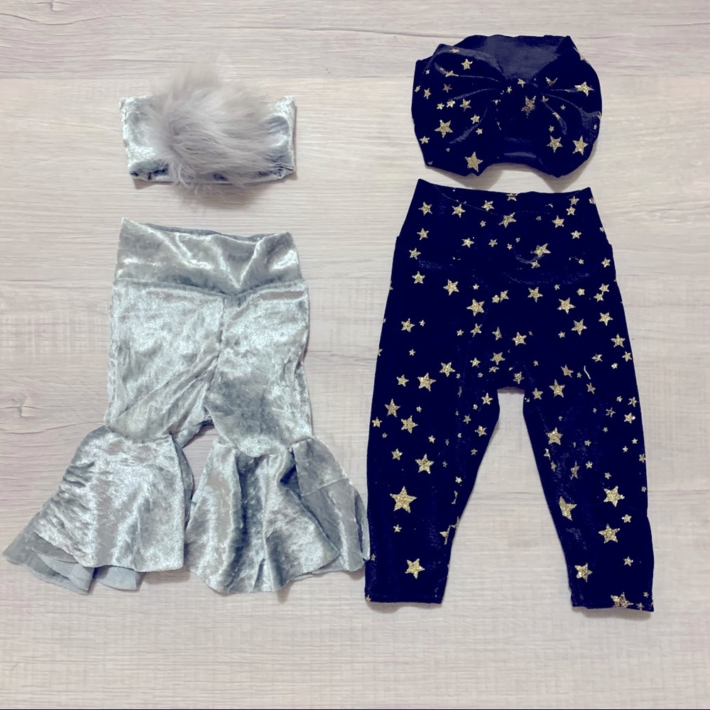 Baby Girl Velour Holiday Bundle